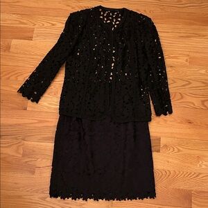 Elegant Black Lace Skirt